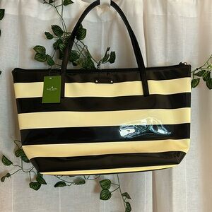 Kate Spade Penn Valley black and cream tote